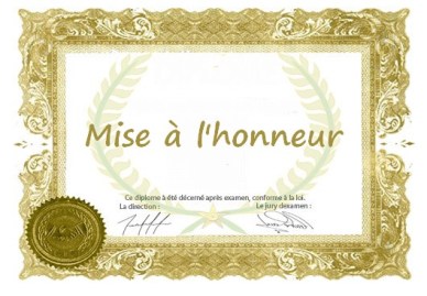 Mise à l'honneur