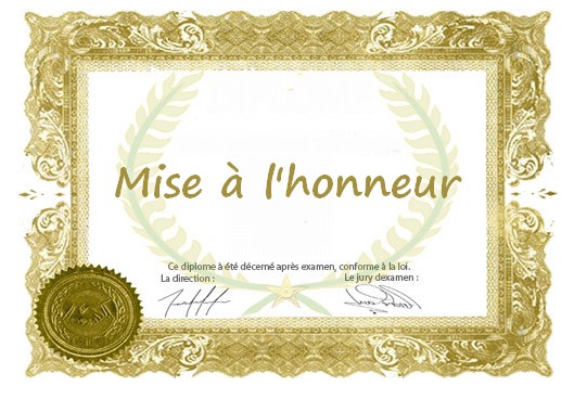 Mise à l'honneur