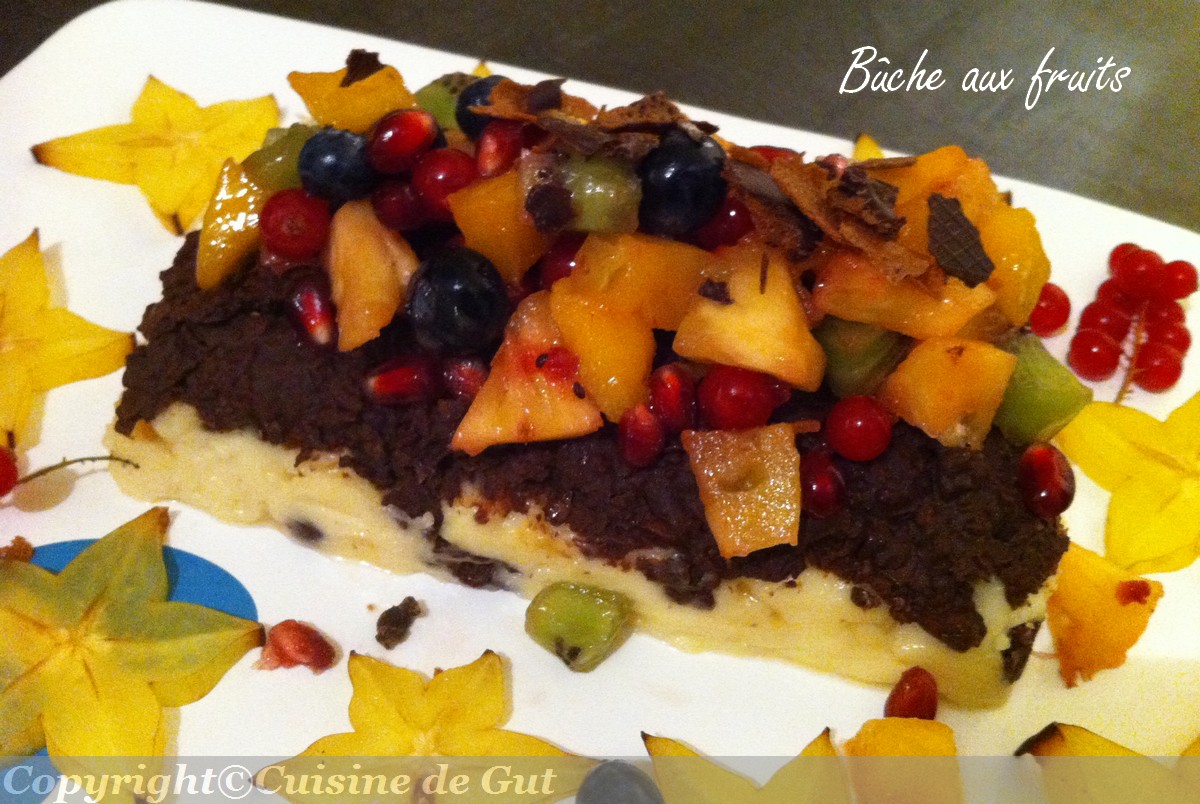 Buche aux fruits