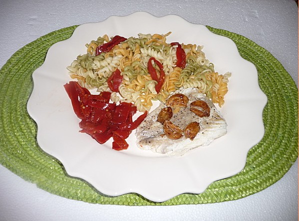 Cabillaud et ses piquillos  Vikki