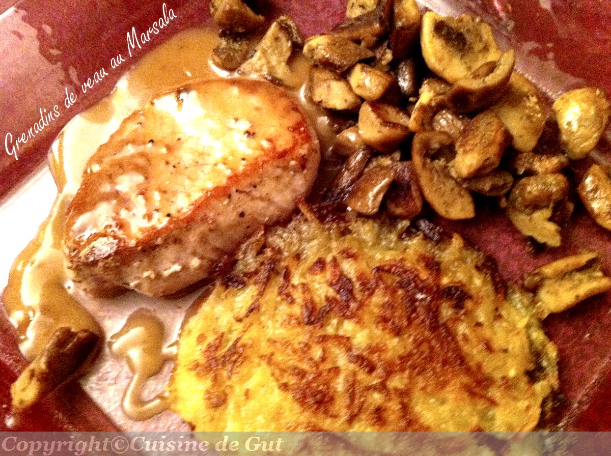 Grenadins de veau Marsala