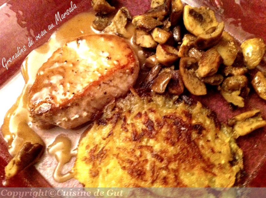 Grenadins de veau Marsala