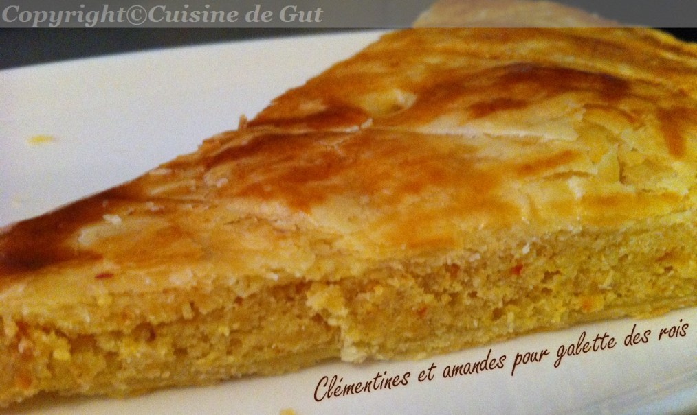 clémentines et amande pour galette des rois part