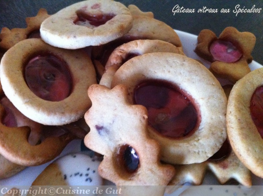 Gâteaux vitraux aux spéculoos