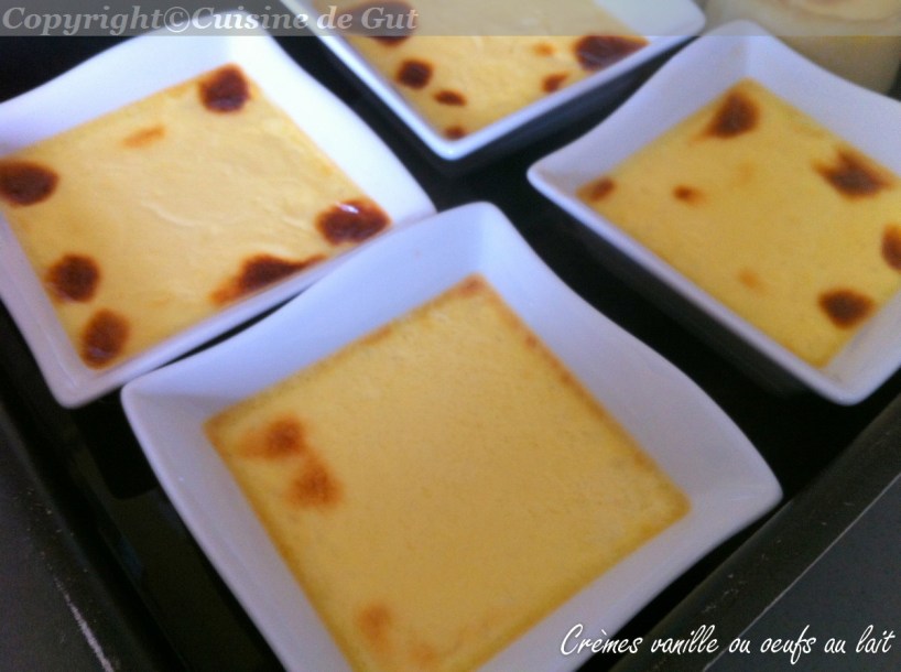Crèmes vanille ou oeufs au lait