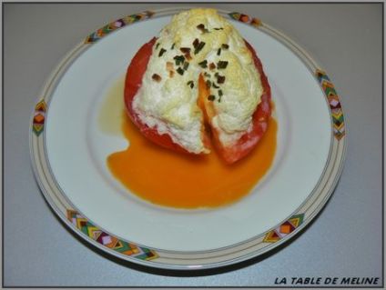 Tomates farcie à l'oeuf cocotte Jacqueline