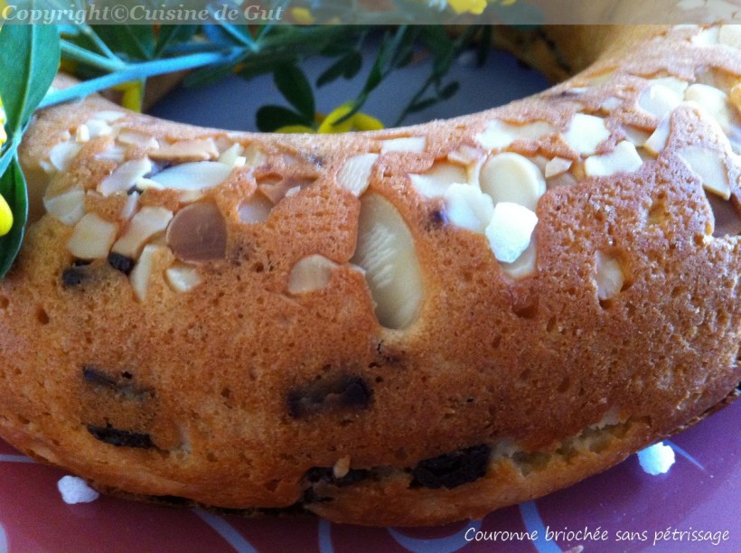 Couronne briochée sans pétrissage