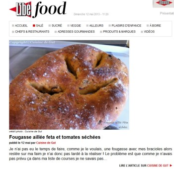 Fougasse aillée tomates et feta