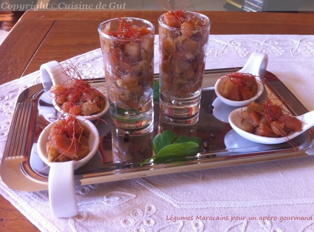 Légumes marocains pour apéro gourmand