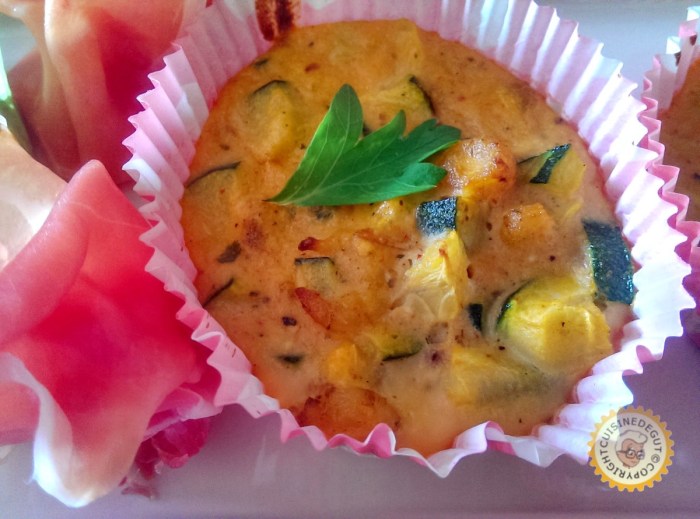 Flans de courgettes et crevettes grises1