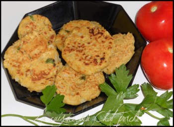 Le chat perché Galettes de pois chiches