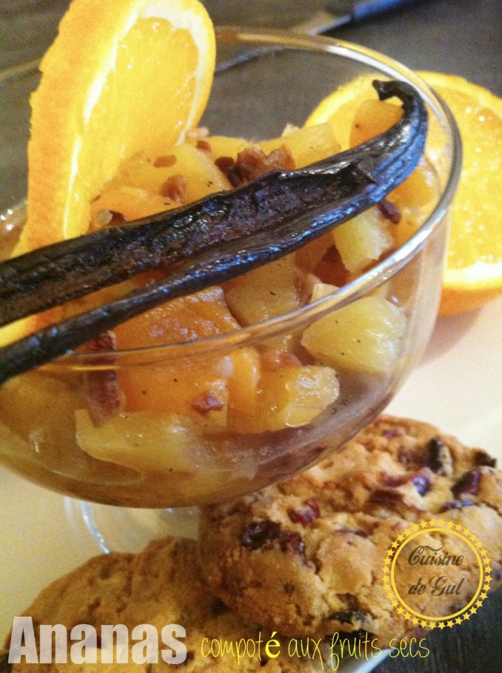 Ananas compoté en hauteur bis