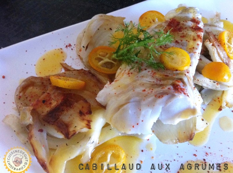Cabillaud aux agrumes beau