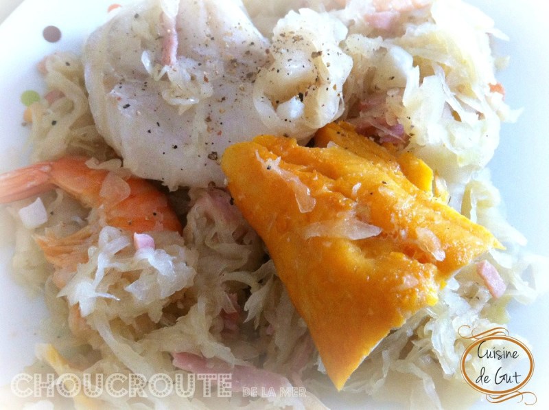 Choucroute de la mer assiette