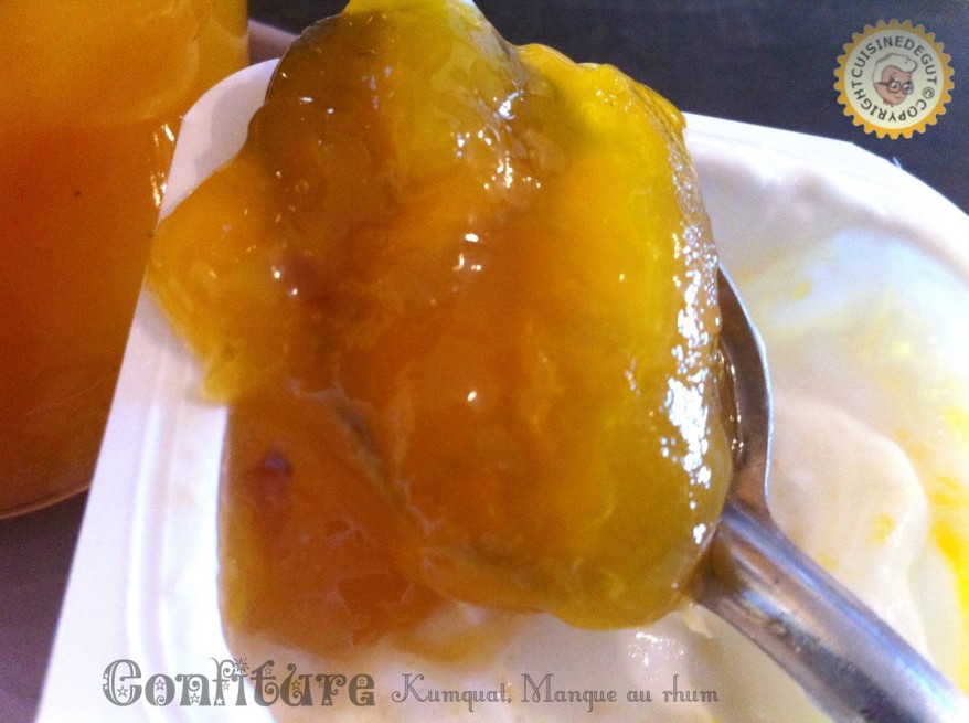 Confiture kumquat mangue pot