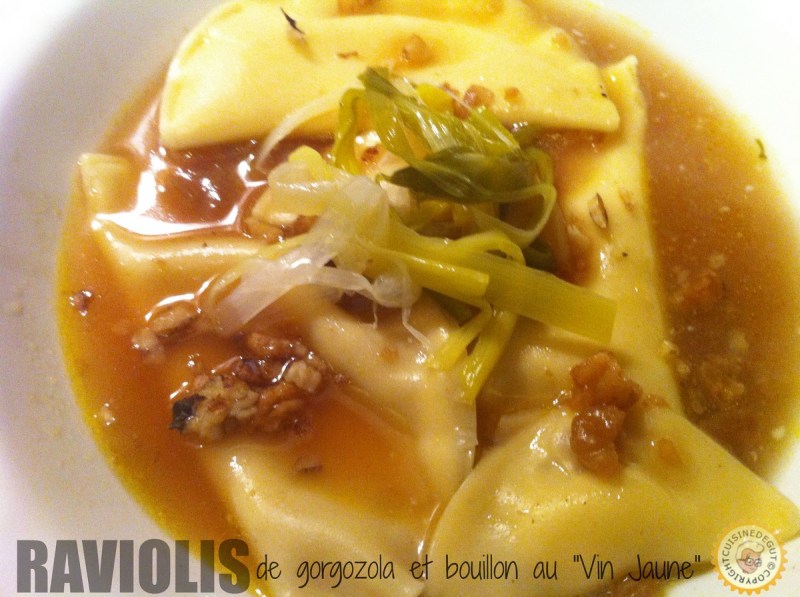 Raviolis de gorgonzola assiette2