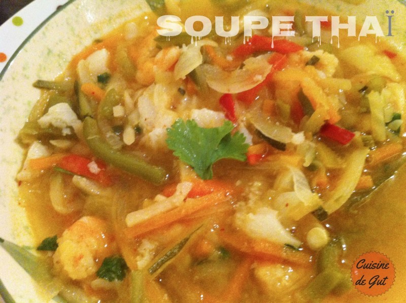 Soupe thai assiette