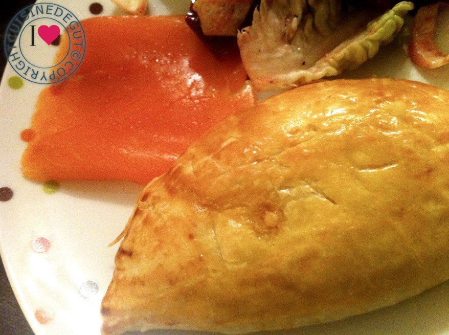 Chausson endives saumon assiette