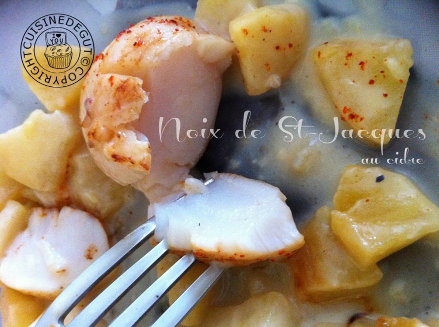 Noix de St Jacques fourchette Horizontale