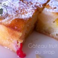 gäteau fruits au sirop entier&nbsp;coupé