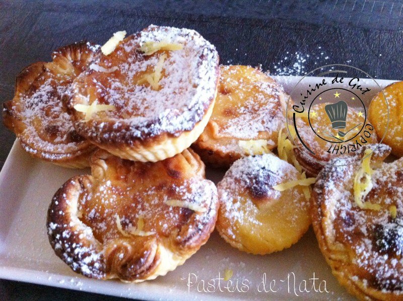 pastéis de nata plat sucré