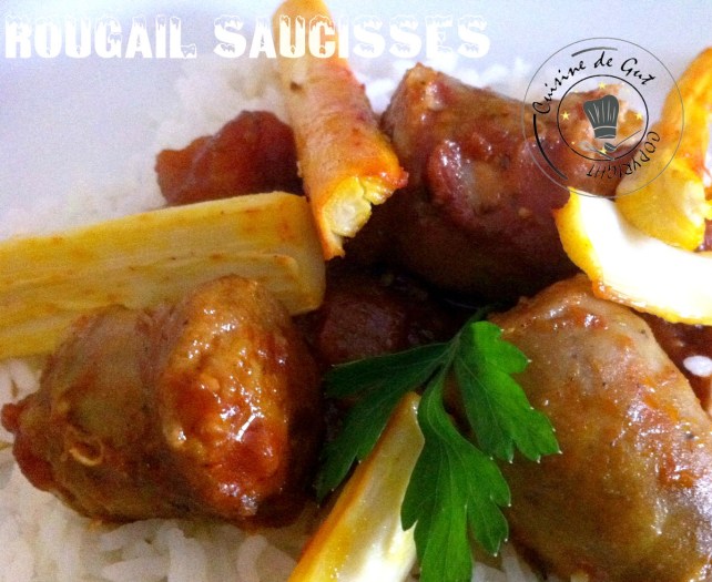 Rougail saucisse assiette