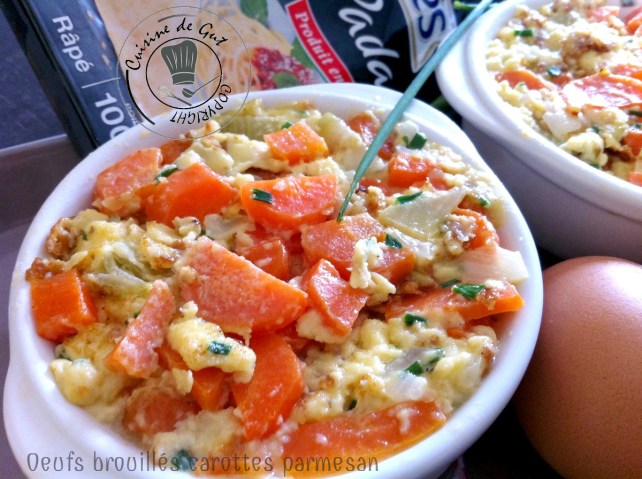 oeufs brouillés carottes et parmesan2