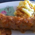 Andouillette moutarde au piment d&rsquo;espelette assiette