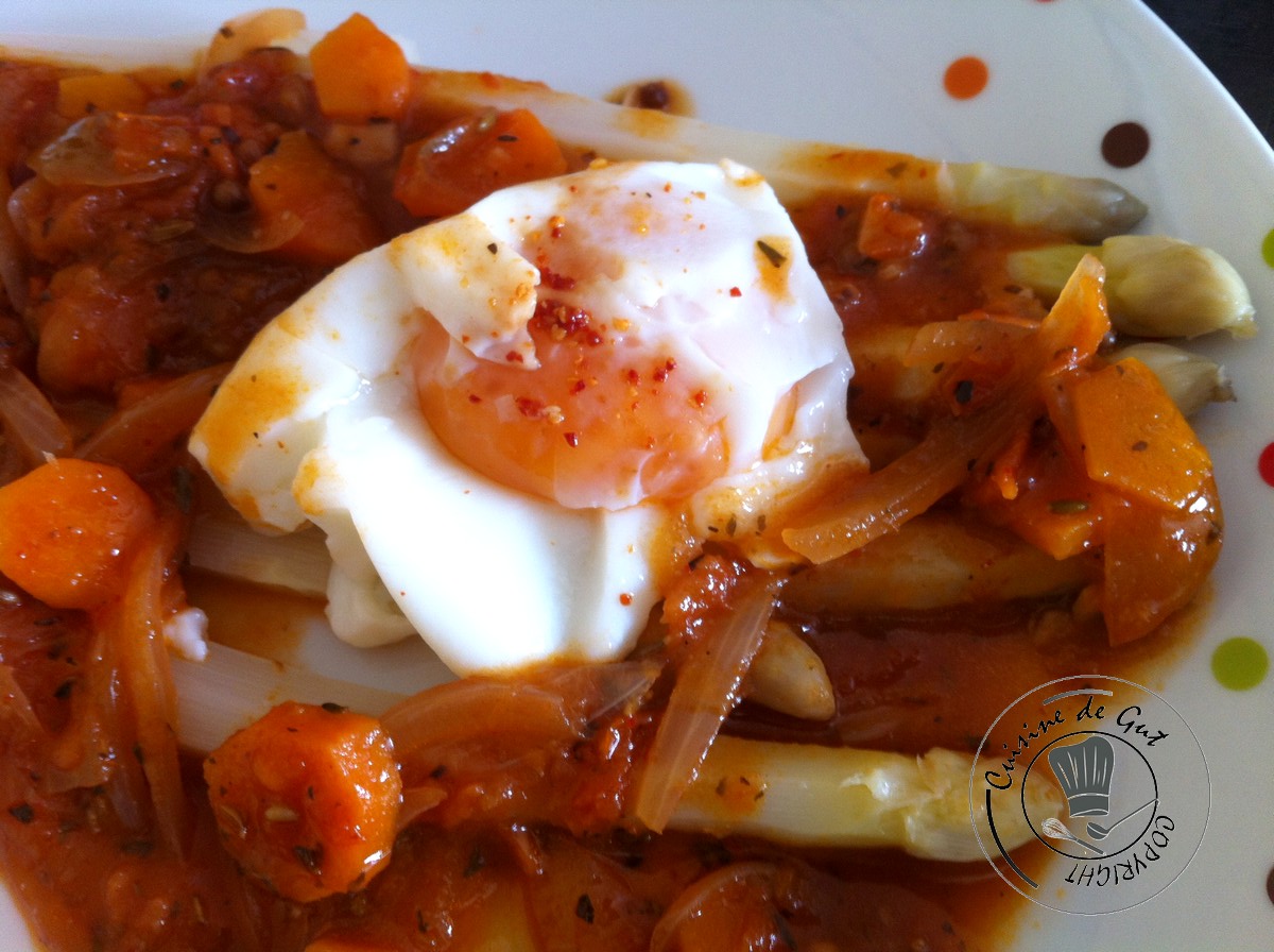 Asperges à l'escabèche et oeuf2