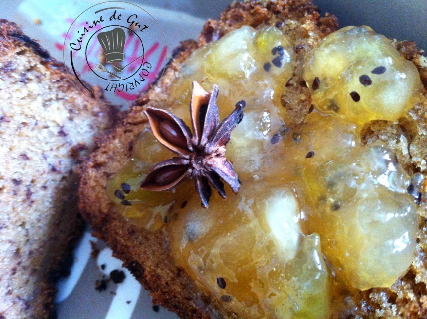 Confiture poires kiwis étoile