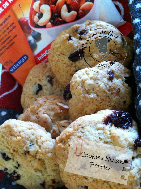 Cookies nuts'in berries présentation 2H