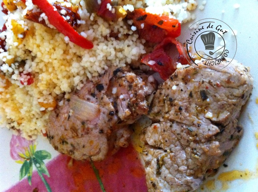 Filet Mignon sauce sofrito à la plancha assiette