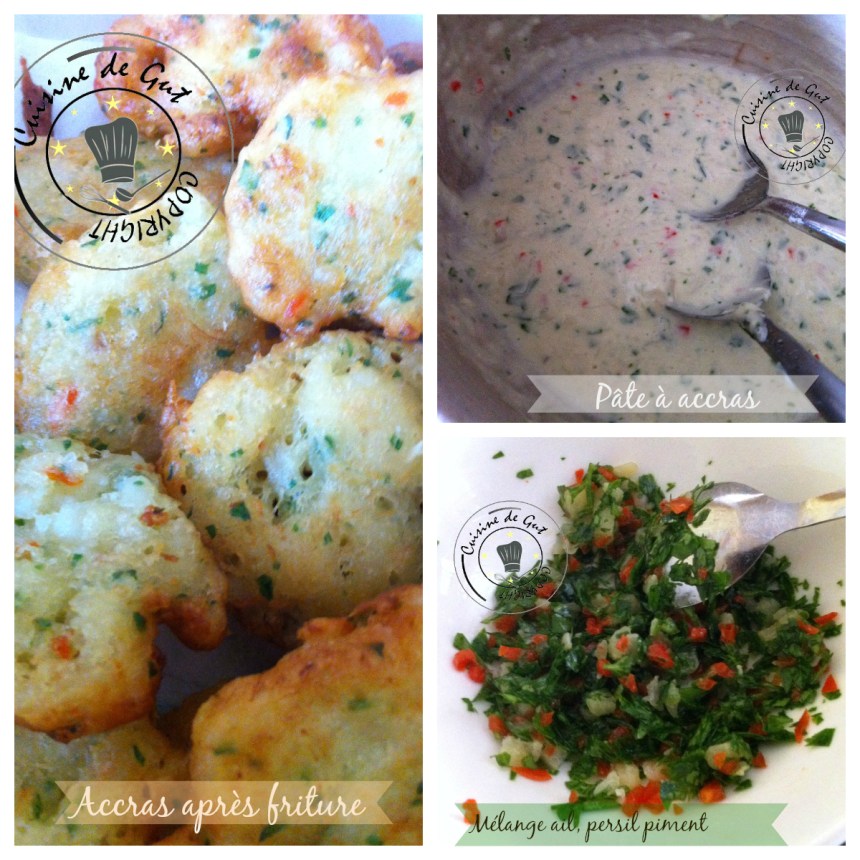Accras de morue collage