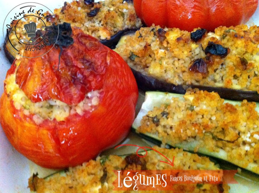 Légumes farcis boulgour plat cuit