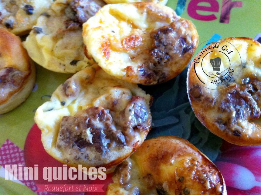 Mini quiches roquefort et noix2