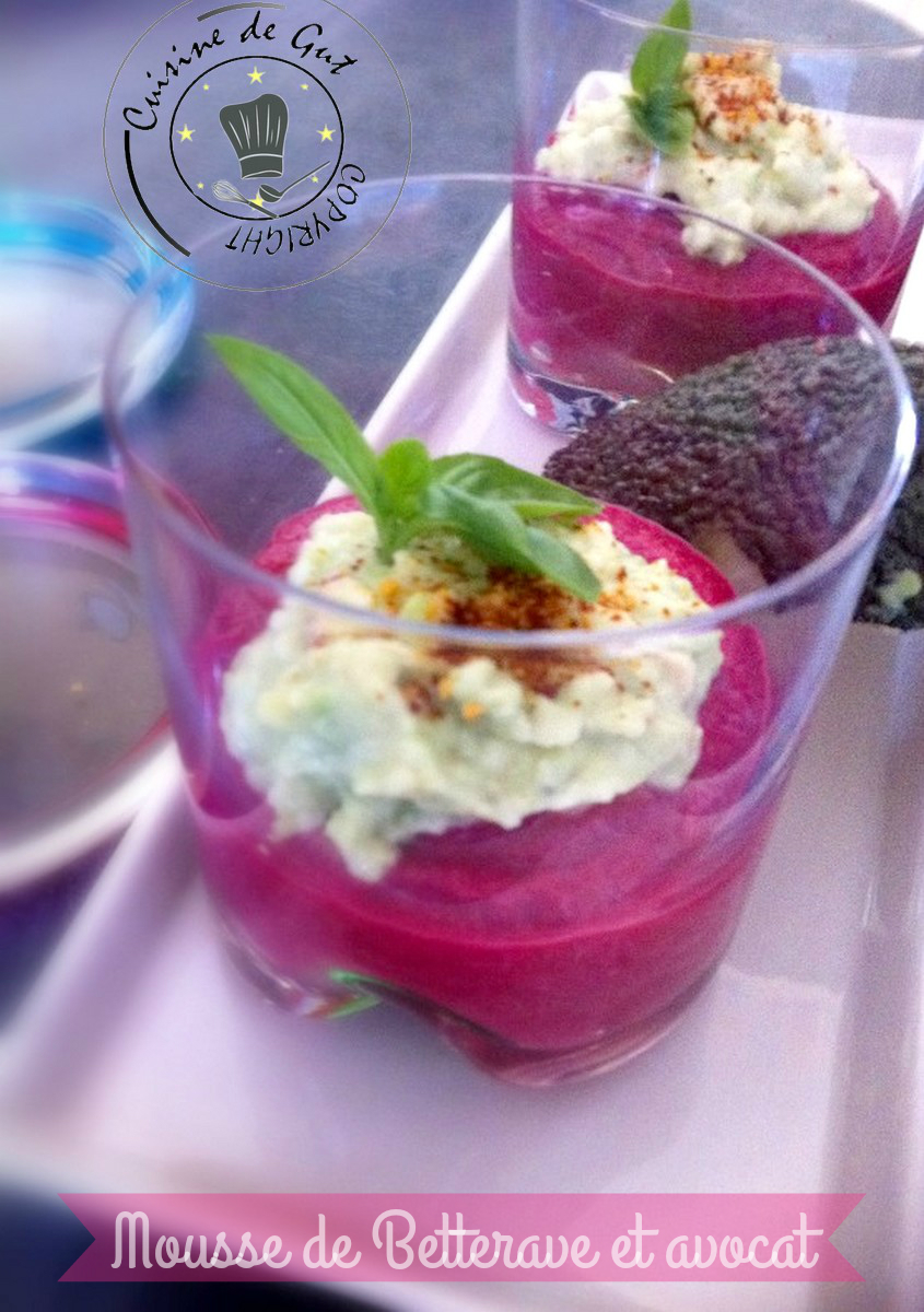 Mousse de Betterave et avocat1