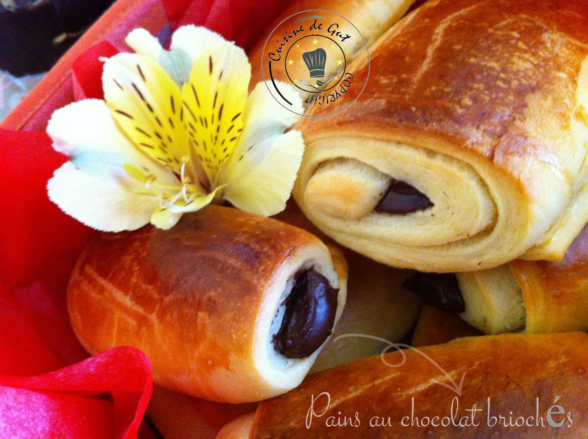 Pains au chocolat briochés 1