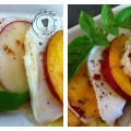 Pêches  mozzarella Collage