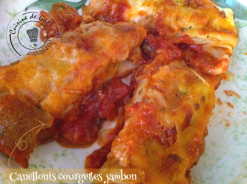 Canellonis courgettes jambon cuits
