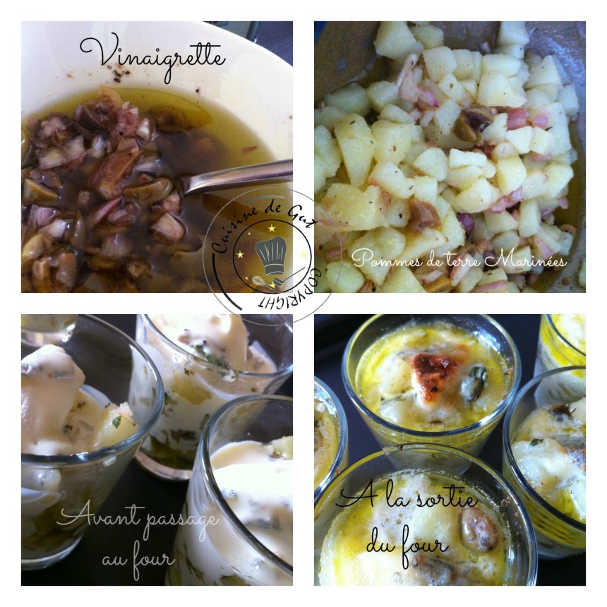 Petatou en verrines collage