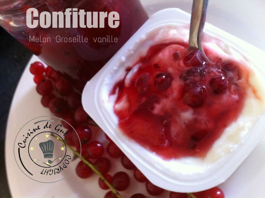 Confiture melon groseille vanille 2