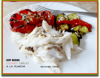 MIE Loup mariné et ses légumes à la plancha
