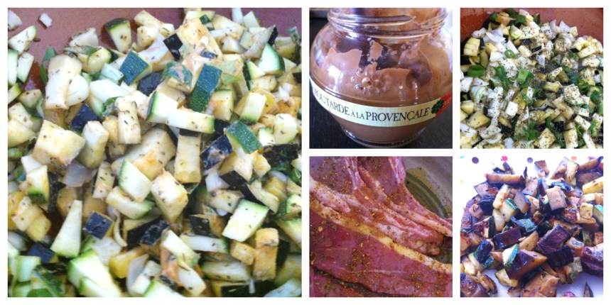 Plancha de légumes moutarde provençale