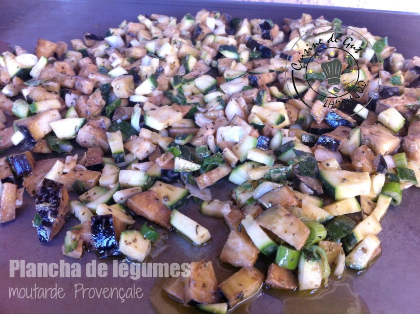 Plancha de légumes moutarde provençale1