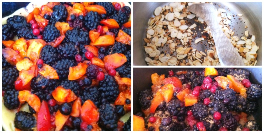 Amandine aux fruits collage