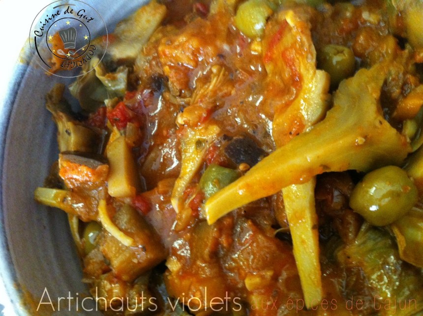 Artichauts violets aux épices de cajun1