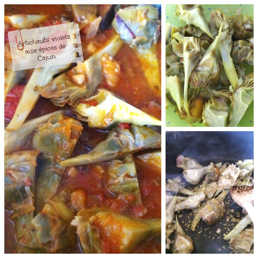 Artichaux violets aux épices de cajun
