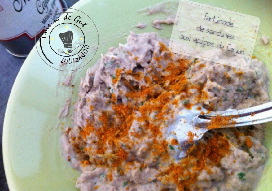 Tartinade de sardines aux épices de cajun