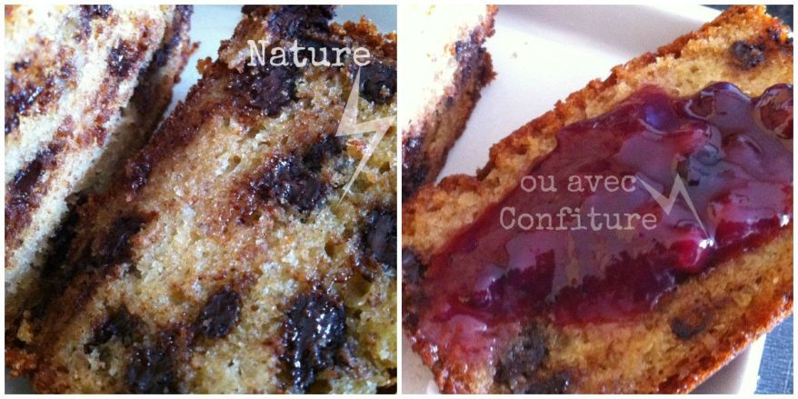 Banana bread au chocolat