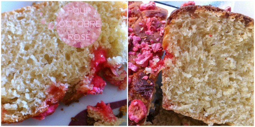 Brioche à l'huile d'olive et pralines Octobre rose